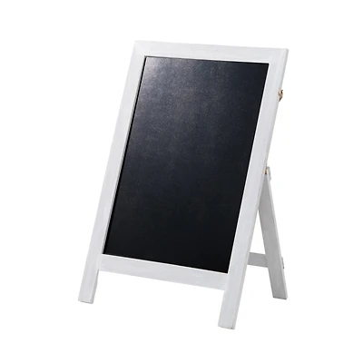 Glitzhome® 30" White Wood Chalkboard
