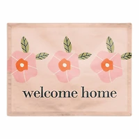Welcome Home Floral 18" x 14" Cotton Twill Placemat