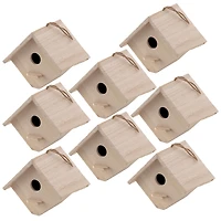 8 Pack: 7" Hanging Wood Birdhouse by Make Market®