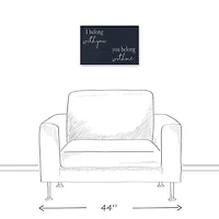 I Belong with You You Belong with Me Canvas Wall Art