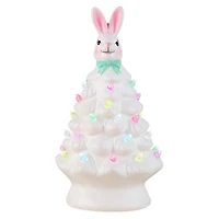 Mr. Cottontail White 8" Ceramic Easter Bunny Tree
