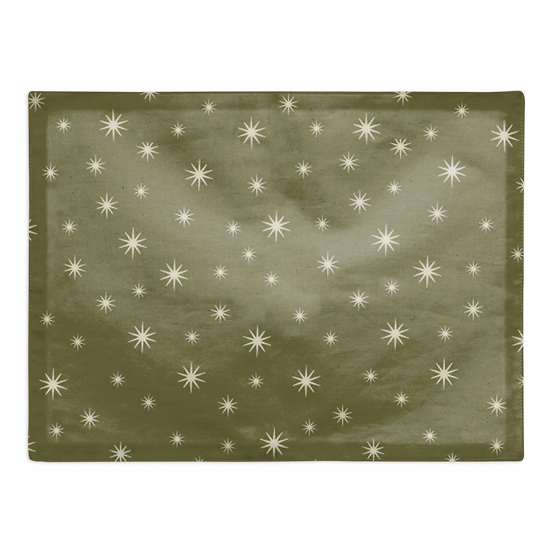 Green Twinkle Cotton Twill Placemat