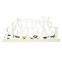 Glitzhome® 15.75" Easter Wooden "Happy Easter" Table Décor