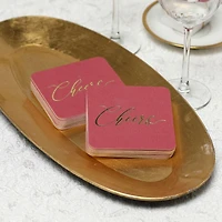 Hortense B. Hewitt Co.™ Cheers Burgundy Coasters