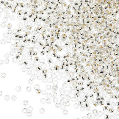 12 Pack: John Bead Silver Lined Czech Glass Seed Beads