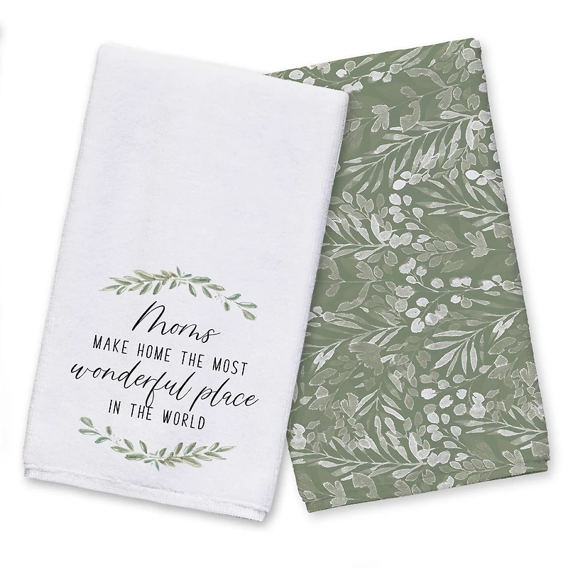 Moms Make Homes Wonderful Tea Towel Set