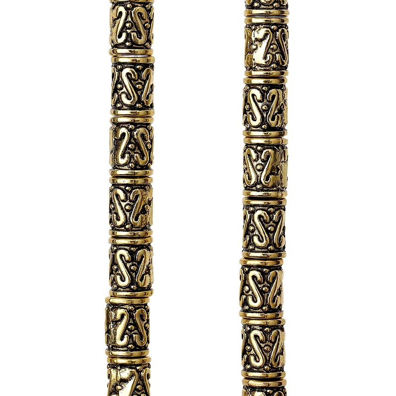 12 Pack: Gold Tube Metal Beads, 8mm by Bead Landing™