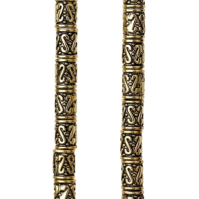 12 Pack: Gold Tube Metal Beads, 8mm by Bead Landing™