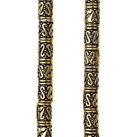 12 Pack:  Gold Tube Metal Beads, 8mm by Bead Landing™