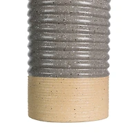 Glitzhome® Two-Tone Gray & Brown Metal Farmhouse Vase Set