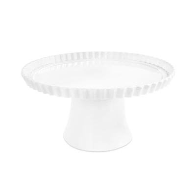 10" White Melamine Cake Stand by Celebrate It™
