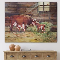 Designart - Newborn Twin Calves At The Farm