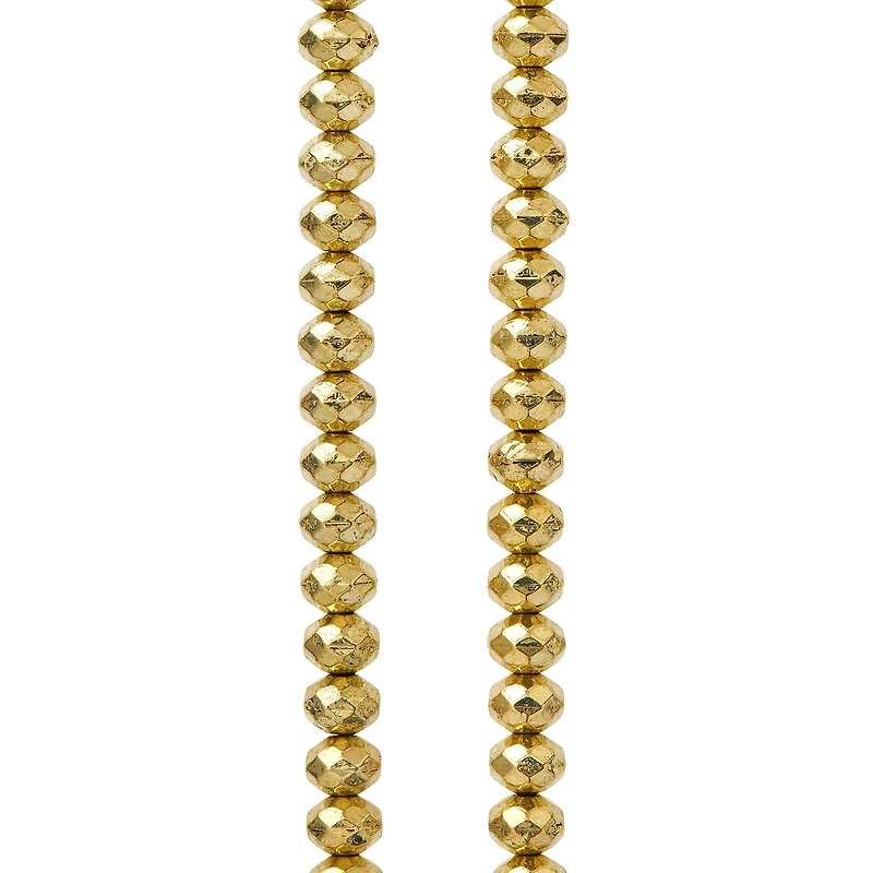 12 Pack: Hamilton Gold Antique Metal Rondelle Beads, 6mm by Bead Landing™