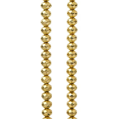 12 Pack: Hamilton Gold Antique Metal Rondelle Beads, 6mm by Bead Landing™