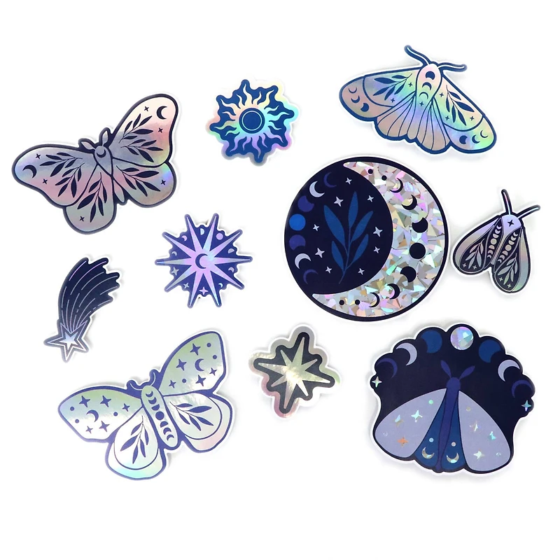 Holographic Mushroom Vinyl Die Cut Stickers by Recollections™