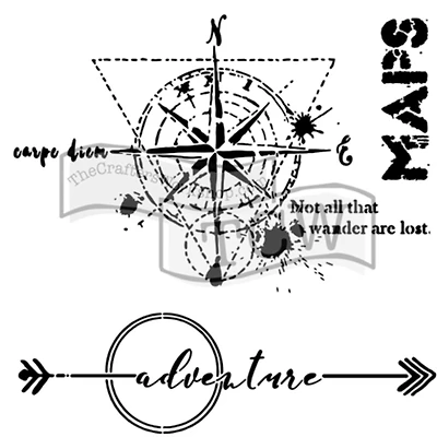 The Crafter's Workshop Wanderlust Stencil