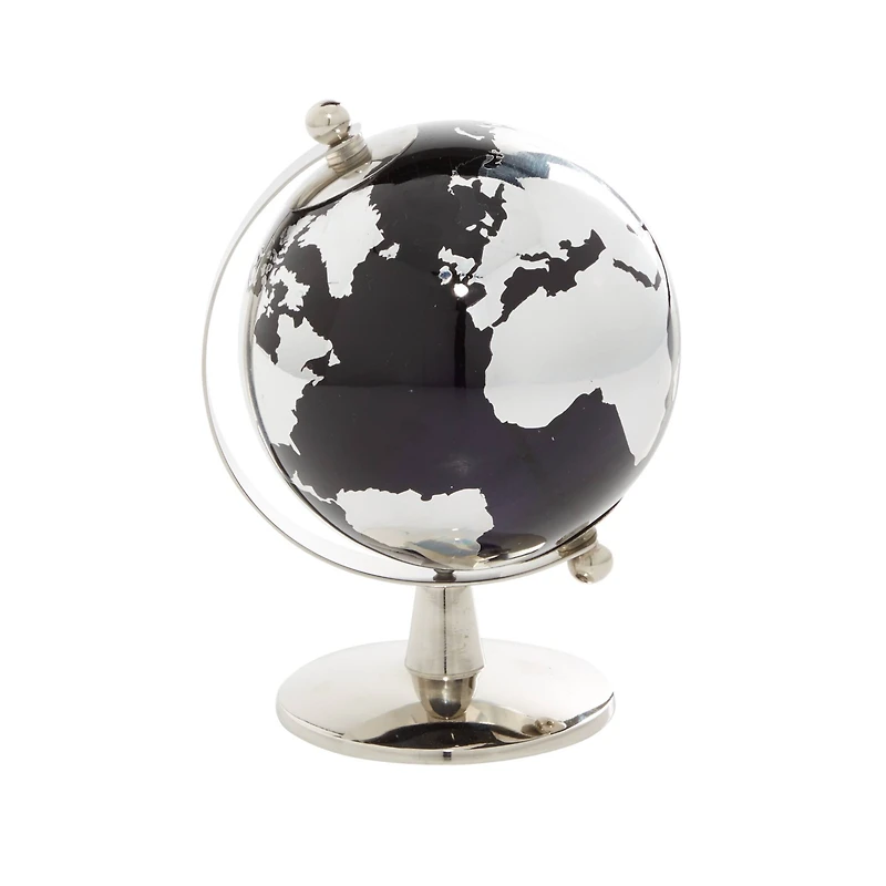 8" Blue Stainless Steel Contemporary Globe