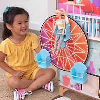 KidKraft Ferris Wheel Fun Beach House Wooden 360-Play Dollhouse