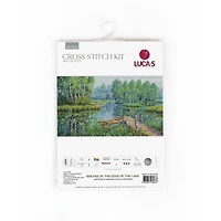 Luca-S Birches at the Edge of the Lake Counted Cross Stitch Kit