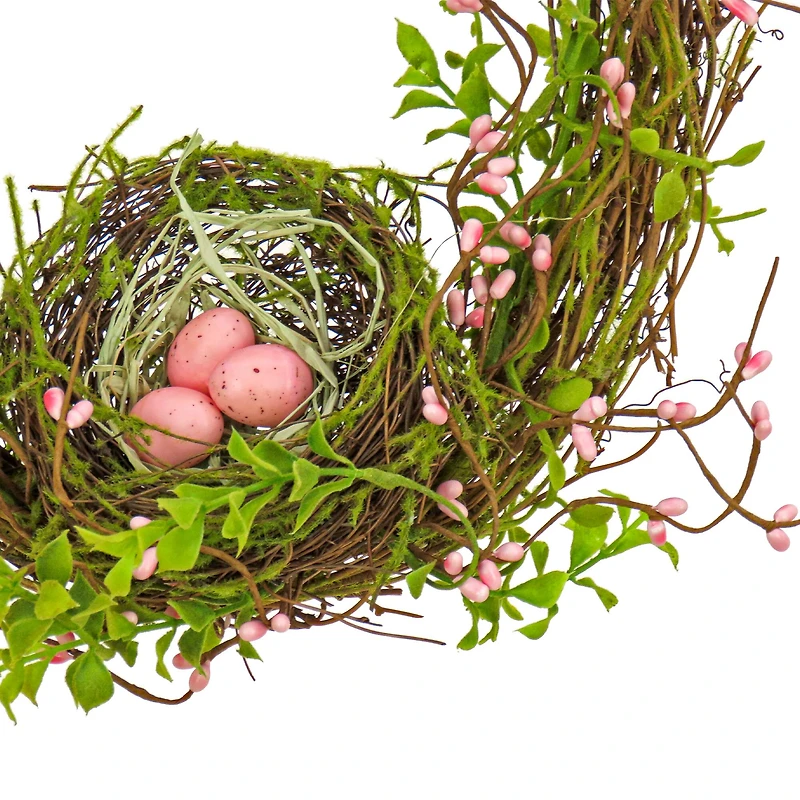 11" Bird’s Nest Twig Wall Décor