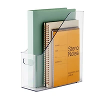 12" Clear Magazine Storage Bin by Simply Tidy®