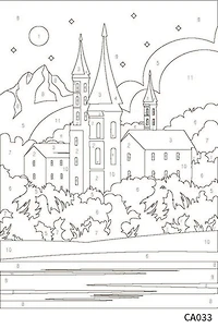 Castle Paint-by-Number Framed Mini Kit by Artist's Loft®