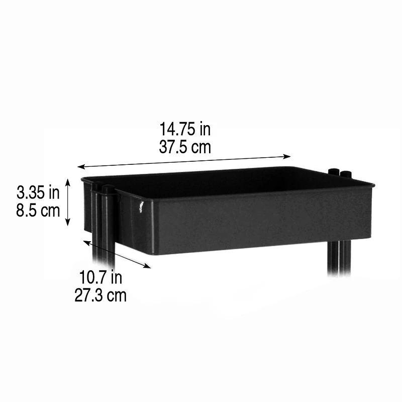 Lexington 3-Tier Rolling Cart by Simply Tidy
