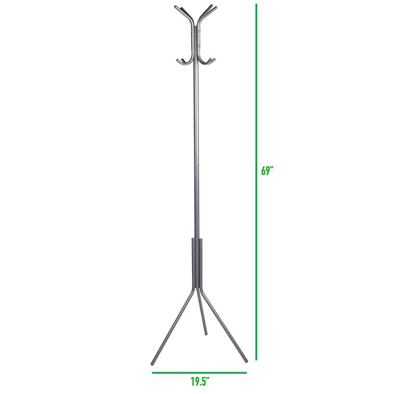 Mind Reader 3-Tier 8-Hook Coat Rack