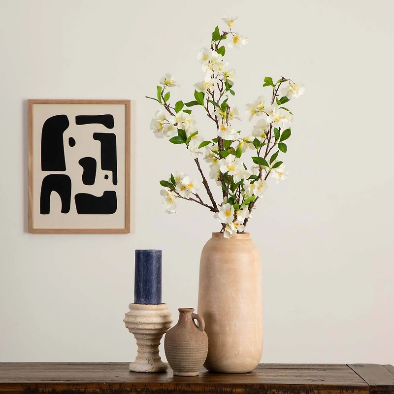 38" White Blossom Flower Stems, 3ct.