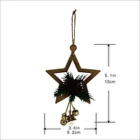 5" Star with Bells & Pine Ornament by Ashland®