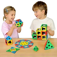 Polydron® Magnetic Squares & Triangles Class Set, 96ct.