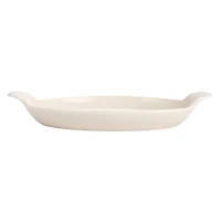 Hello Honey® 10" White Stoneware Trays with Handles, 4ct.