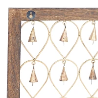 16" Brown Mango Wood Farmhouse Wall Decor, 2ct.