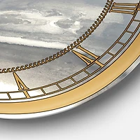 Designart 'Gold Glamour Direction Ii Glam Wall Clock