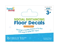 Hand2mind® Social Distance Footprints Floor Decals, 16ct.