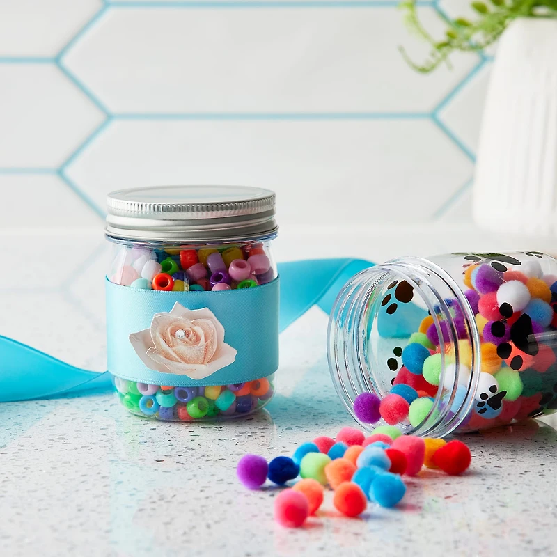 8oz. Plastic Mason Jars by Celebrate It™, 6ct.