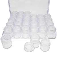 The Beadsmith® 6.5'' x 5.5'' x 1'' Clear Storage Box with Jars