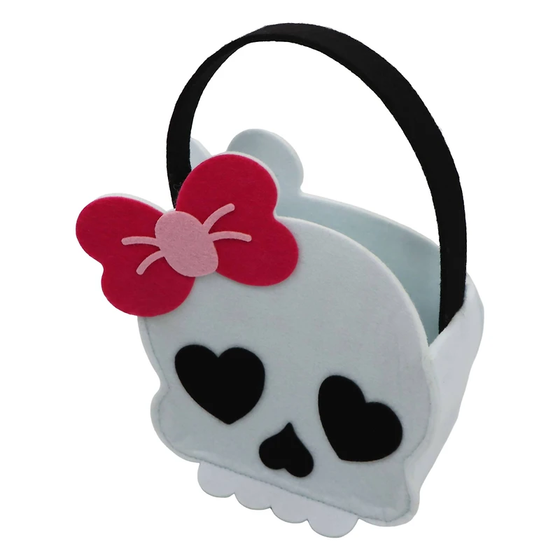 7.75" Skull Felt Basket by Creatology™