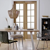 Hello Honey® Round Wicker Pendant Light