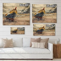 Designart - Wooden Boat On The Baltic Shores