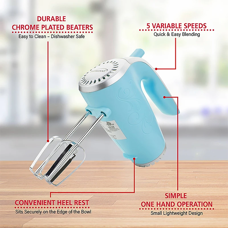 Brentwood Lightweight 5-Speed Electric Hand Mixer