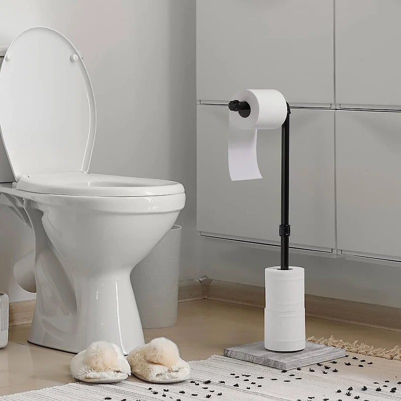 Freestanding Toilet Paper Holder Stand