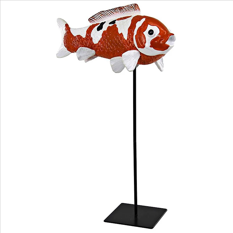 Design Toscano 11.5" Large Japanese Floating Koi Sculpture