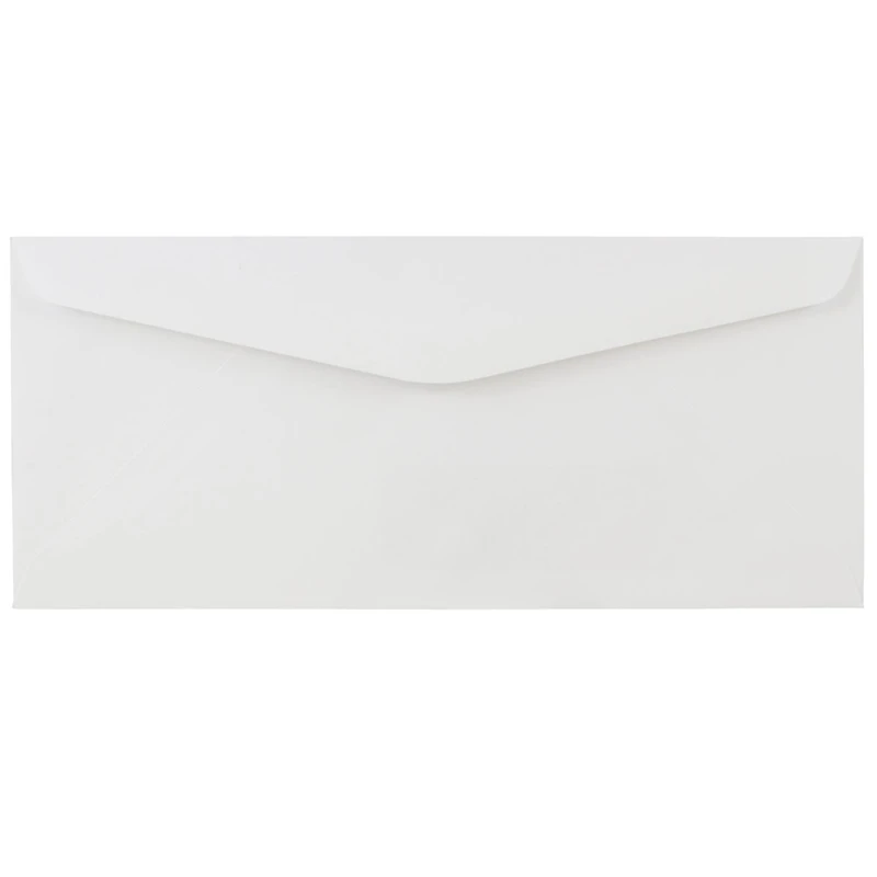 JAM Paper 4" x 9.5" White Commercial Window Envelope