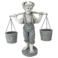 Design Toscano 25" Flowers for Felicity Little Girl Garden Statue