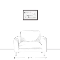 Love is Mom Black Framed Canvas