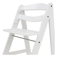 509 Crew Sky White Wooden Adjustable Kid's Chair & Footrest
