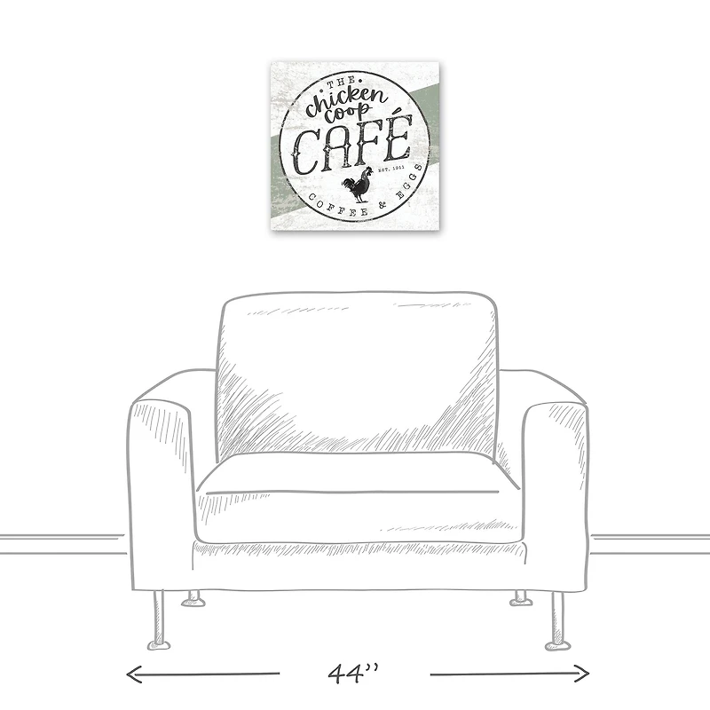 Chicken Coop Café Canvas Wall Art