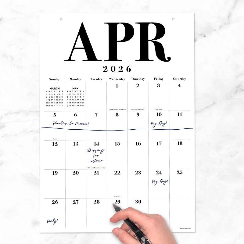 2026 Medium Art Poster Wall Calendar