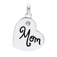 Silver Plated Mom Heart Charm by Bead Landing™